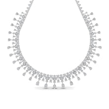 Load image into Gallery viewer, The Marquise Pear Duo Silver Necklace Set | Jewels By Hamzah Anis
