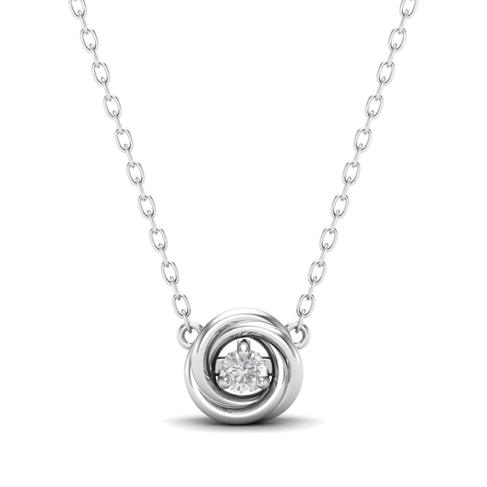 Knot Diamond Silver Pendant | Jewels By Hamzah Anis
