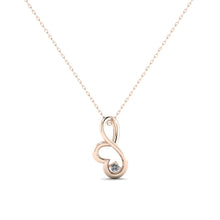 Load image into Gallery viewer, Diamond Heart Silver Necklace
