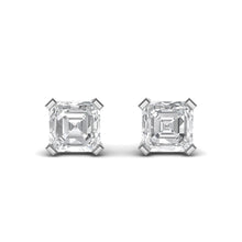 Load image into Gallery viewer, Octagon Imperial Mosaic Silver Ear Studs
