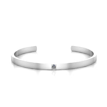 Load image into Gallery viewer, Diamond Silver Cuff - Jewels By Hamzah Anis - Diamond Bracelet - Diamond Silver Bracelet
