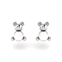 Load image into Gallery viewer, Pearl Teddy Ear Studs
