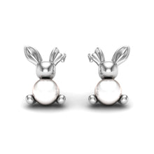 Load image into Gallery viewer, Bunny Pearl Ear Studs
