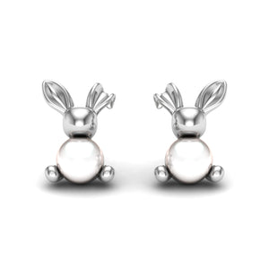 Bunny Pearl Ear Studs