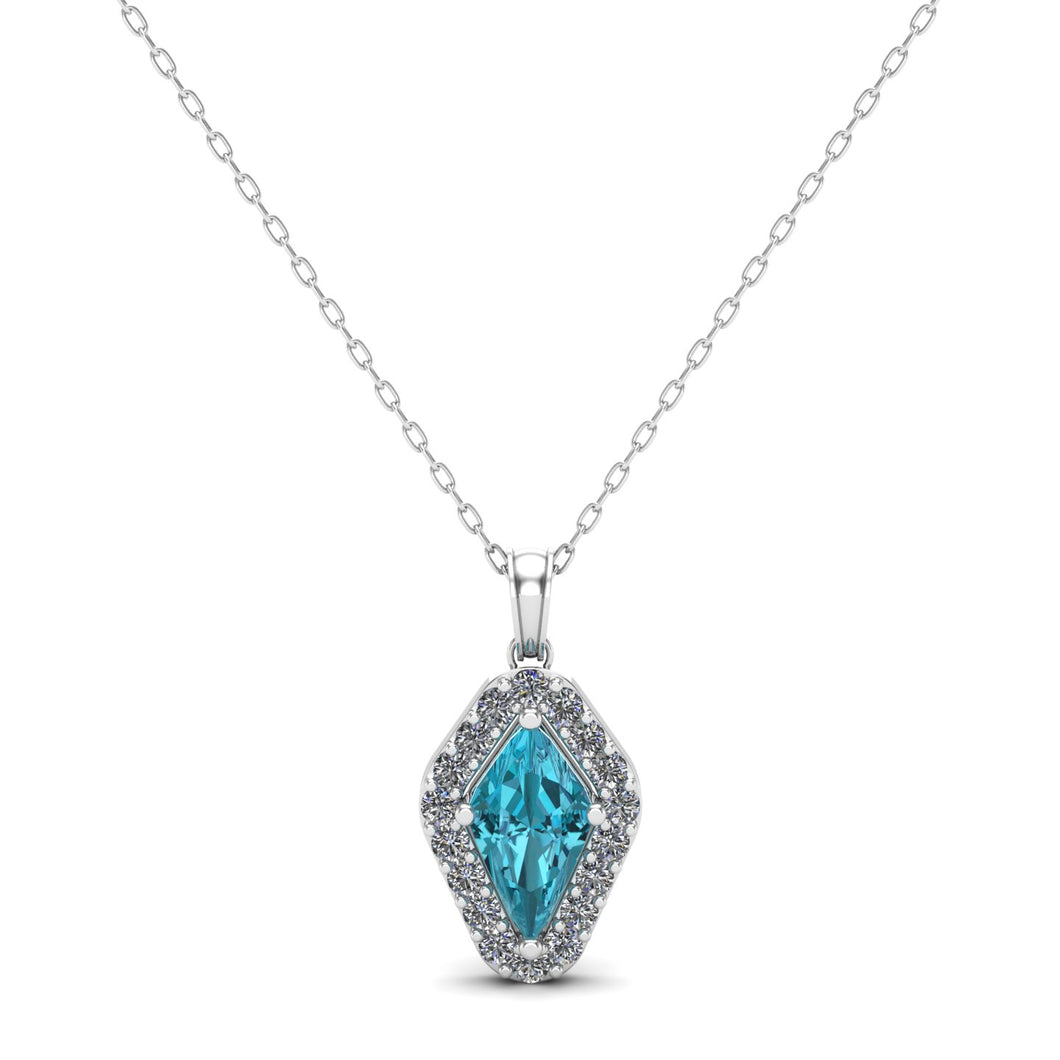 Aqua Silver Pendant | Jewels By Hamzah Anis