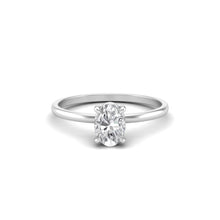 Load image into Gallery viewer, 1 Carat Oval Moissanite Signature Solitaire Engagement Ring

