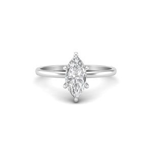Marquise Moissanite Signature Solitaire Silver Engagement Ring | Jewels By Hamzah Anis | 1 carat | Wedding Ring | Best Engagement Ring | 925 silver ring | 925 sterling silver ring 18 Karat White Gold