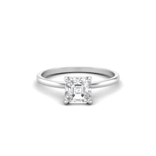 Load image into Gallery viewer, 1 Carat Asscher Moissanite Signature Solitaire Engagement Ring
