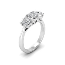 Load image into Gallery viewer, Trio Solitaire Silver Ring | Jewels By Hamzah Anis

