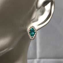 Load image into Gallery viewer, Aqua Silver Ear Studs
